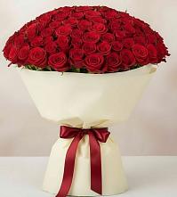 Букет 101 Красная роза Милано в Ксеньевке
