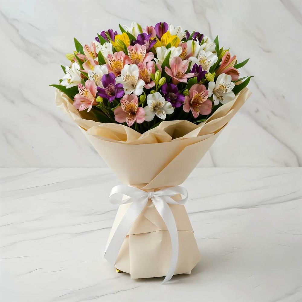 Букет цветов из: Альстромерии в Ксеньевке