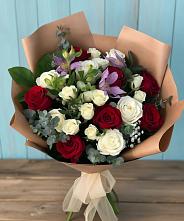 Букет цветов из:  Розы и Альстромерии в Ксеньевке