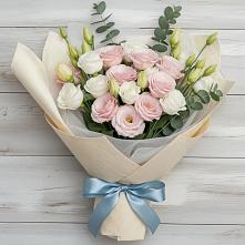 Букет цветов из:  Лизиантусы в Ксеньевке