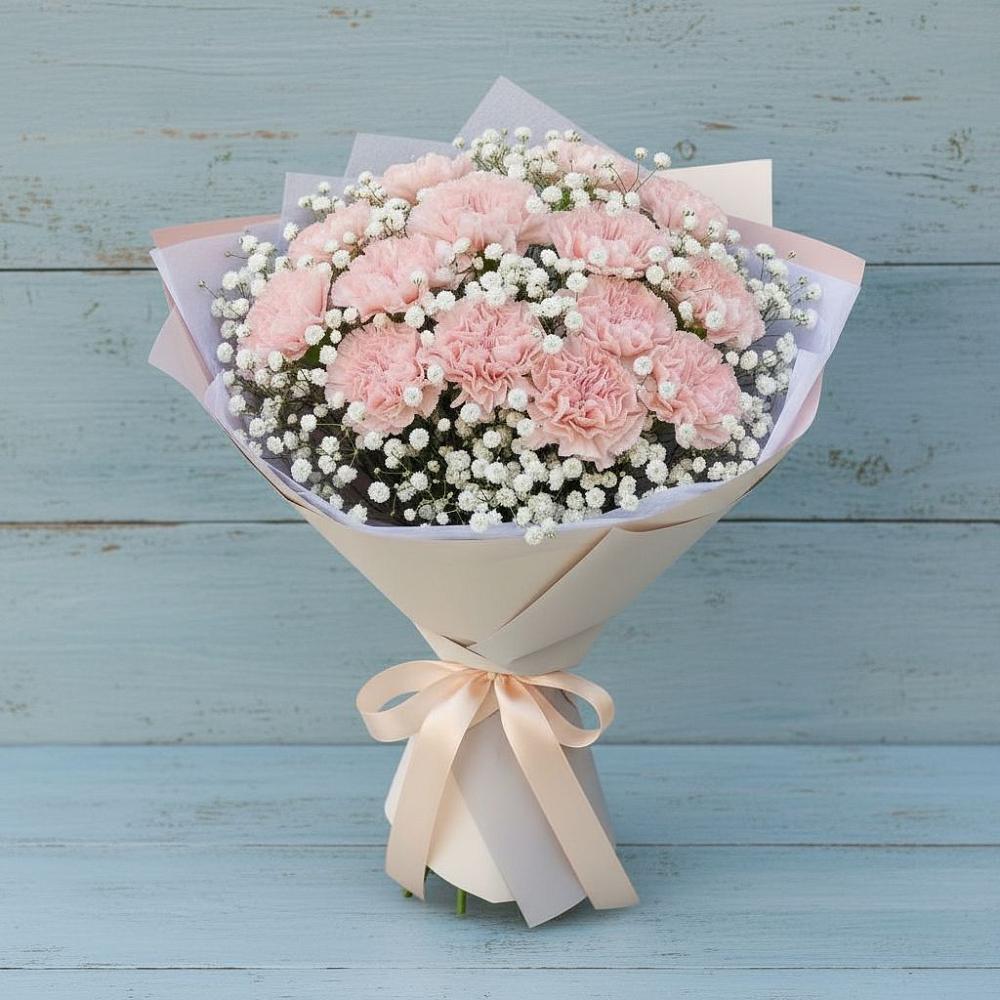 Букет цветов из: Гвоздики в Ксеньевке