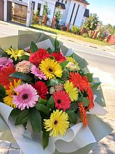 Букет цветов из:  Герберы #REPLACE_PRED# Ксеньевке