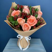 Букет цветов из:  Розы и Альстромерии в Ксеньевке