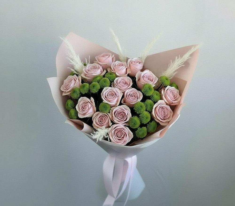 Букет цветов из: Розы и Хризантемы в Ксеньевке