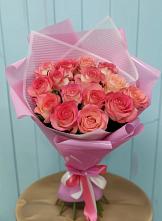 Букет 15 Розовых роз Равель #REPLACE_PRED# Ксеньевке